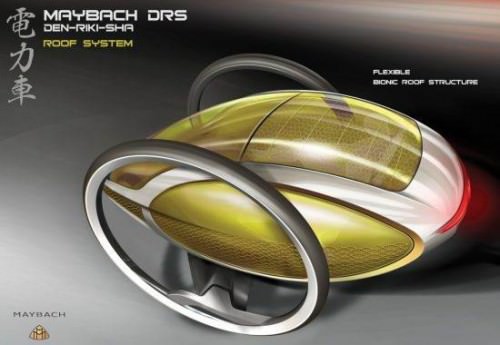 Mayback DRS Elektrorikscha. Designstudie von Mercedes Japan