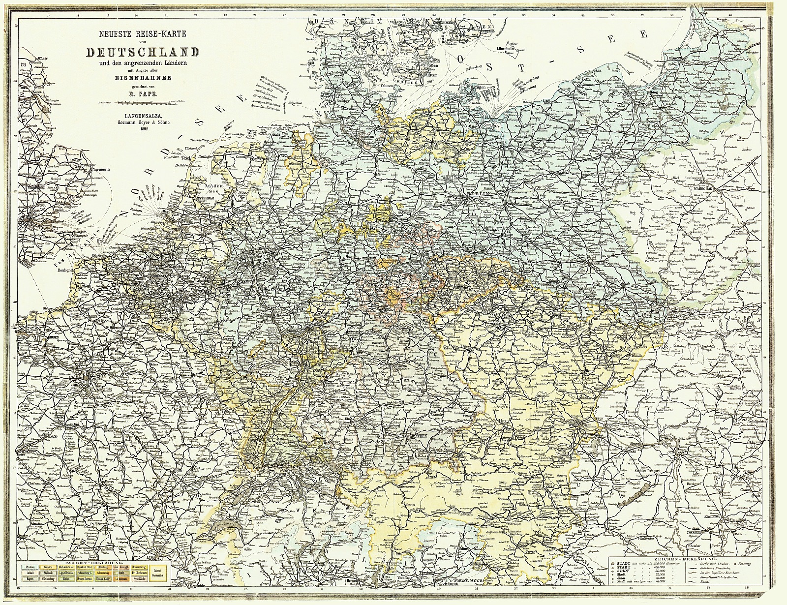 bahnkarte deutschland 1899 klein