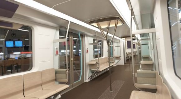 Inspiro U-Bahnwaggon für die Warschauer Metro von Siemens und BMW. U-Bahn ist recyclebar.