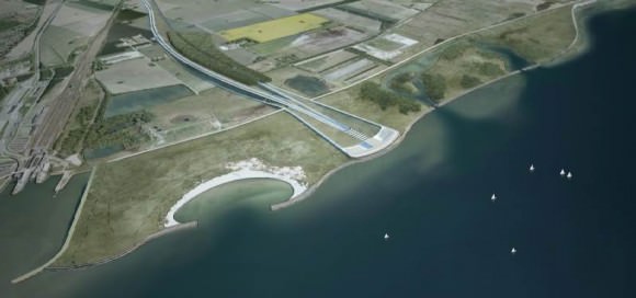 tunnelportal Fehmarnbelt-Tunnel Querung Dänemark Entwurf