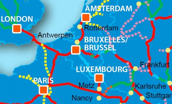 Hochgeschwindigkeitsnetz Europa 2020, Einbindung Belgiens
