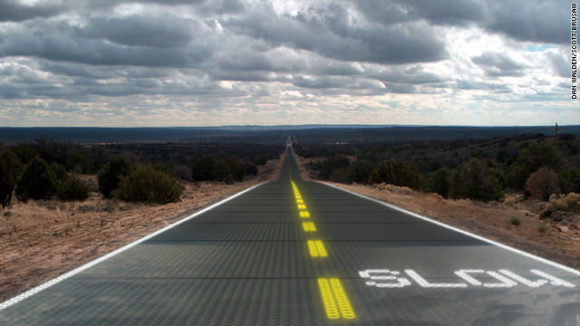 Solarautobahn Solar Highway Asphalt Solarzellen Scott Brusaw
