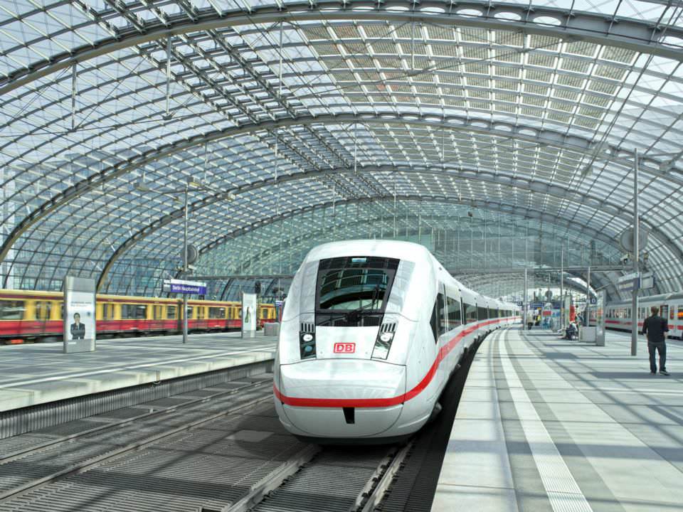 3D-Modell des ICx, Neuer ICE, Neuer IC, Neuer EC, Deutsche Bahn, Siemens, Fernverkehr, Fernverkehrszug Visualisierung Berlin Hbf