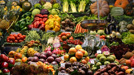 Supermarkt Einkauf Lebensmittel Marktstand Mobilität Verkehr