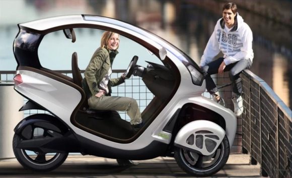 Icona Design E3Wm Elektroauto Stadt Roller mit Fahrgastzelle