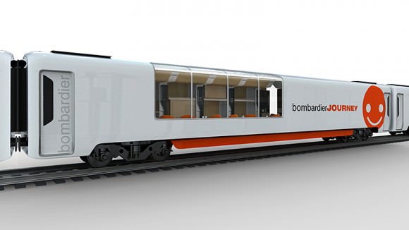 Andrey Chirkov Bombardier Reisezugwagen Zukunft Designstudie