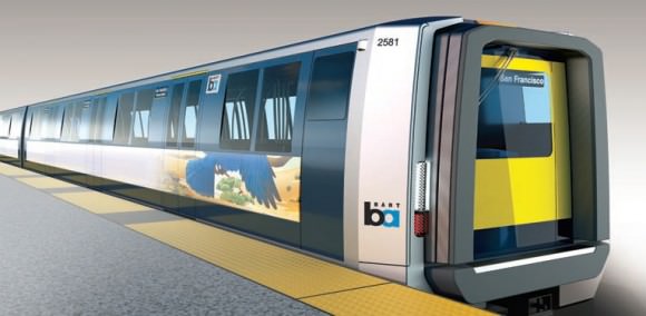 BART San Francisco Design der neuen Züge Designworks USA