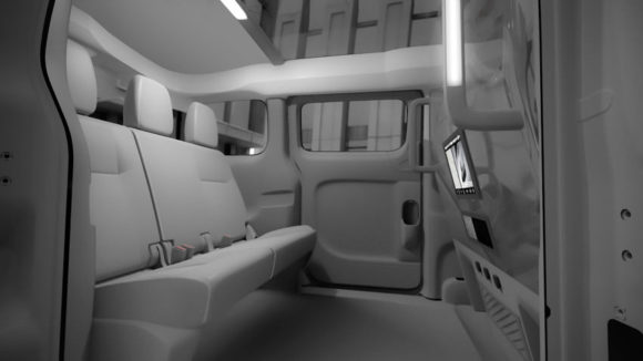 Nissan NV200 Innenraum Taxi der Zukunft in New York