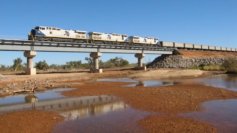 Güterzug Eisenerz Plibara Australien