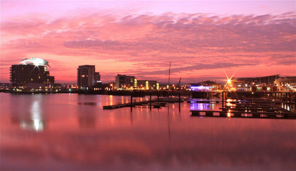 Cardiff Hafen Panorama