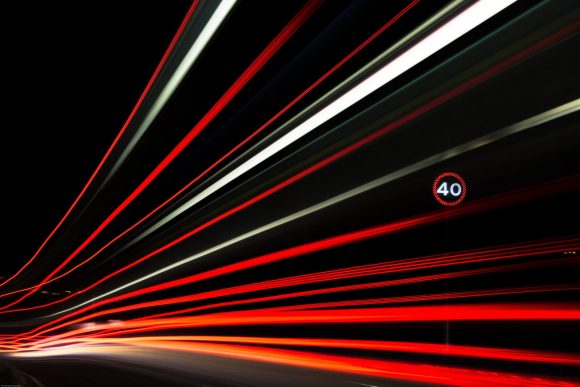 Dynamische Geschwindigkeitsbegrenzung auf 40 km/h Tempobegrenzung Geschwindigkeitsbegrenzung Schild 40 km/h