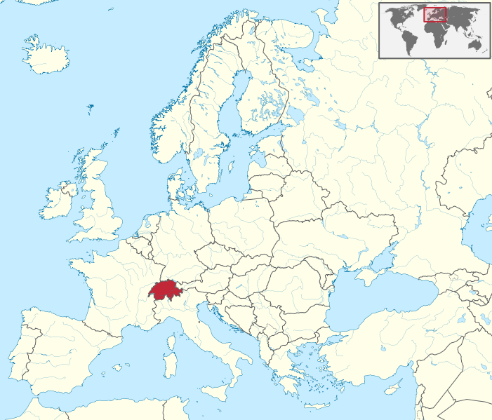 Europakarte Schweiz