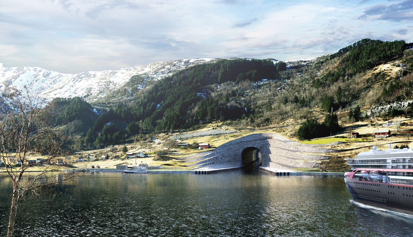 Schiffstunnel Norwegen Tunnel für Schiffe