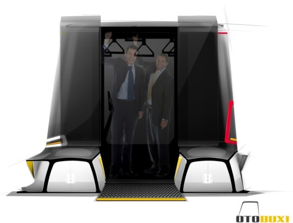 Otobuxi Designstudie Konzept ÖPNV der Zukunft