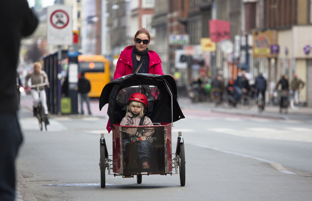 Beförderung von Kindern in Kopenhagen
