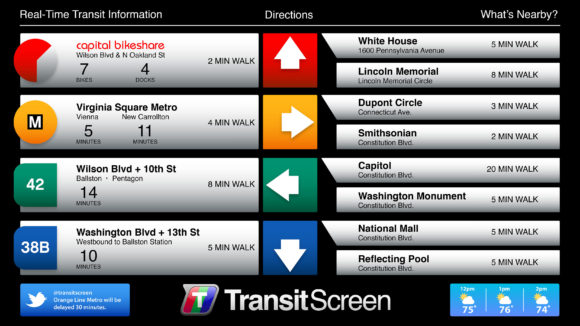 TransitScreen Beispiel