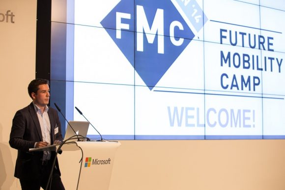 Das war das Future Mobility Camp Berlin 2014 19 Eröffnung des Future Mobility Camp Berlin 2014 durch Martin Randelhoff - Foto: Patrick Johannsen / Future Mobility Camp