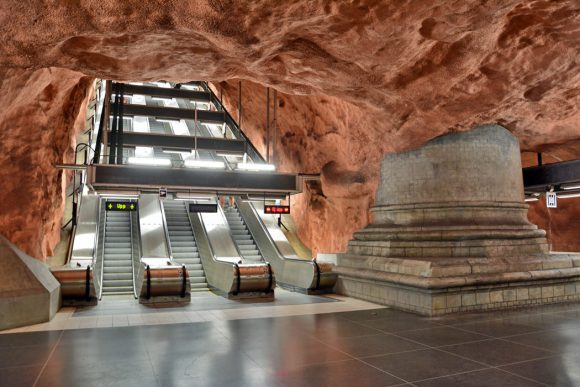 Stationsdesign Stockholm tunnelbana Andreas Fässler Radhuset