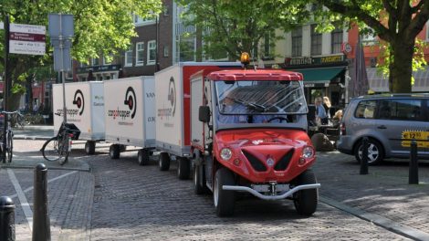 Cargohopper in Utrecht Niederlande Innenstadtlogistik