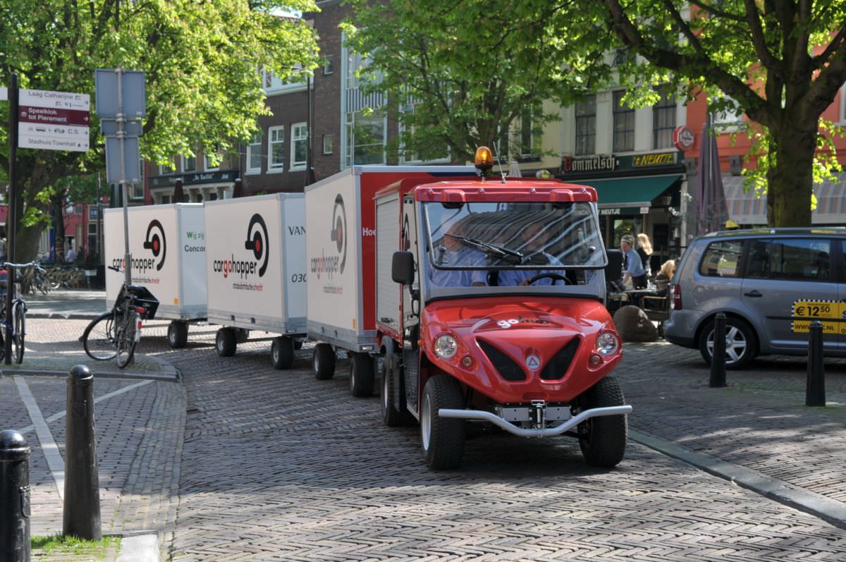Cargohopper in Utrecht Niederlande Innenstadtlogistik