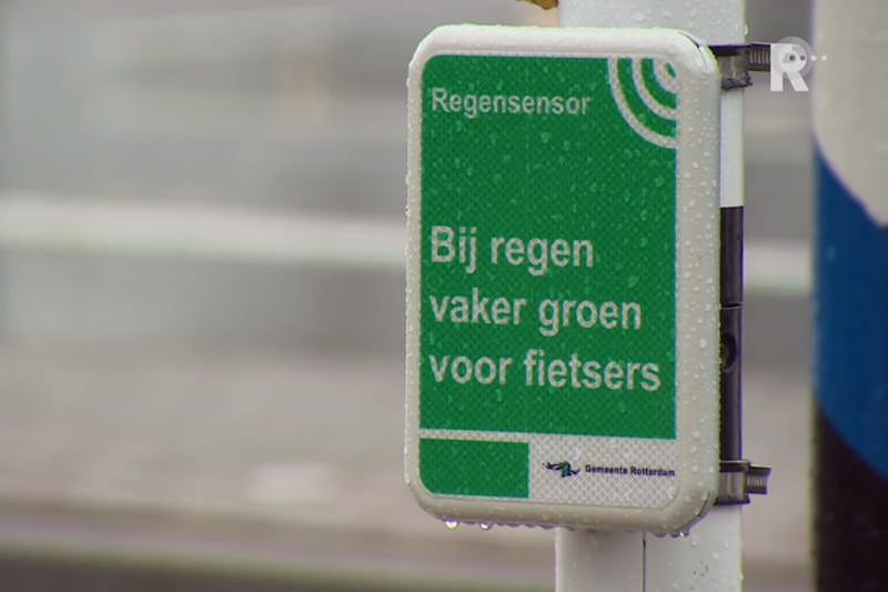 Regensensor in Rotterdam