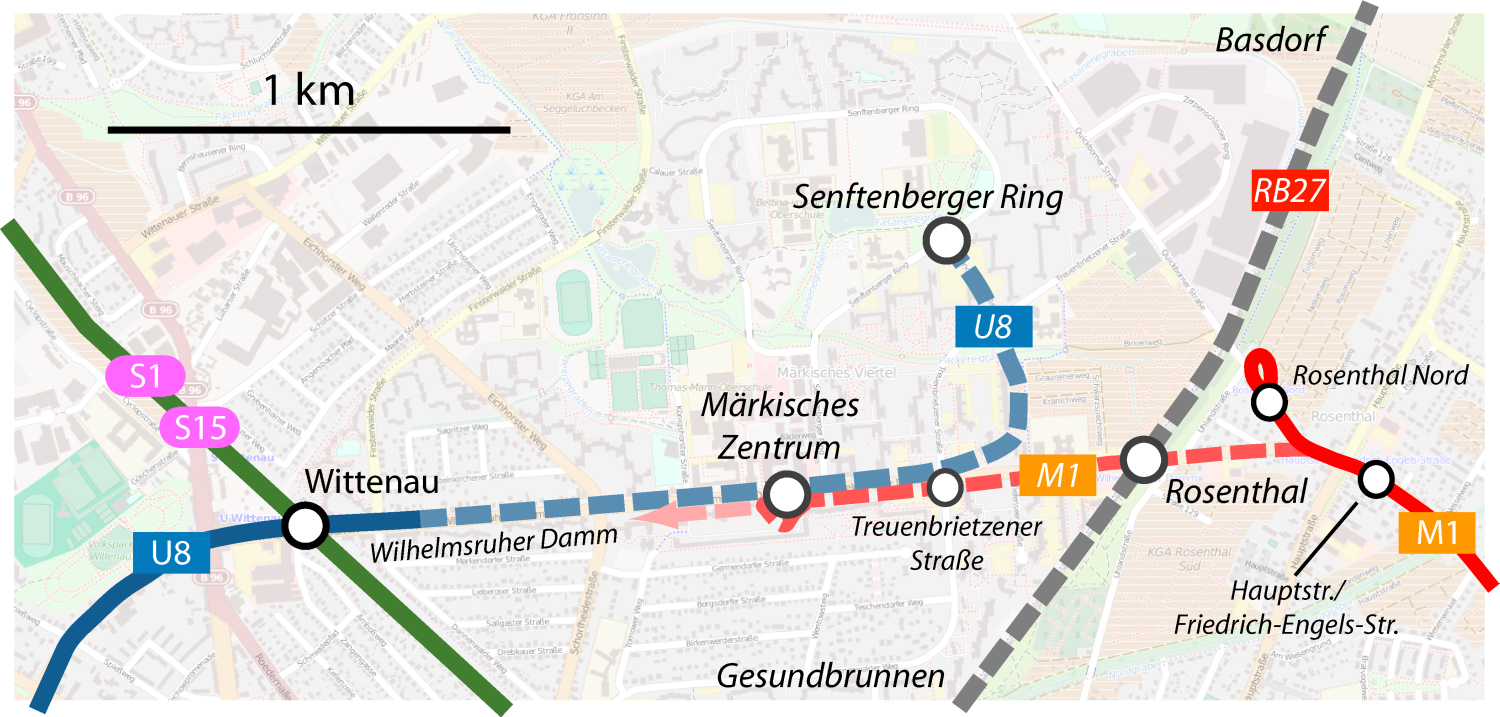 Erweiterung U-Bahn Märkisches Viertel