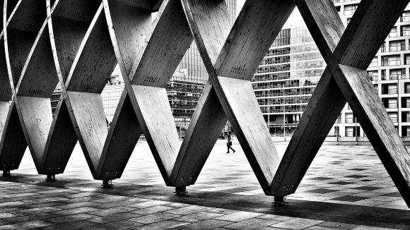 Wien beton schwarz-weiss Stadt Architektur gebaute Stadtstruktur