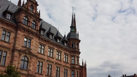 Rathaus Wiesbaden historisch Innenstadt
