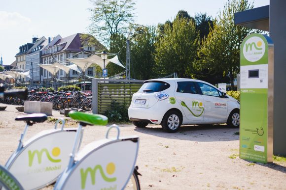Mobilitätsstation Offenburg multimodal intermodal
