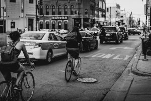 Radfahrerinnen in Chicago