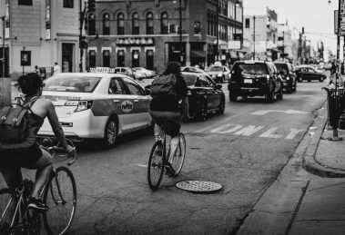 Radfahrerinnen in Chicago
