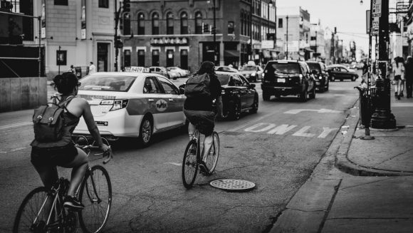 Radfahrerinnen in Chicago
