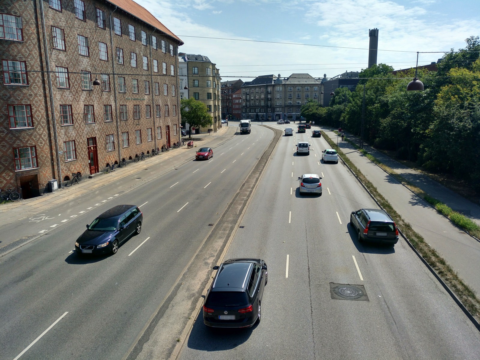 Autogerechte Stadt Kopenhagen Straßenquerschnitt