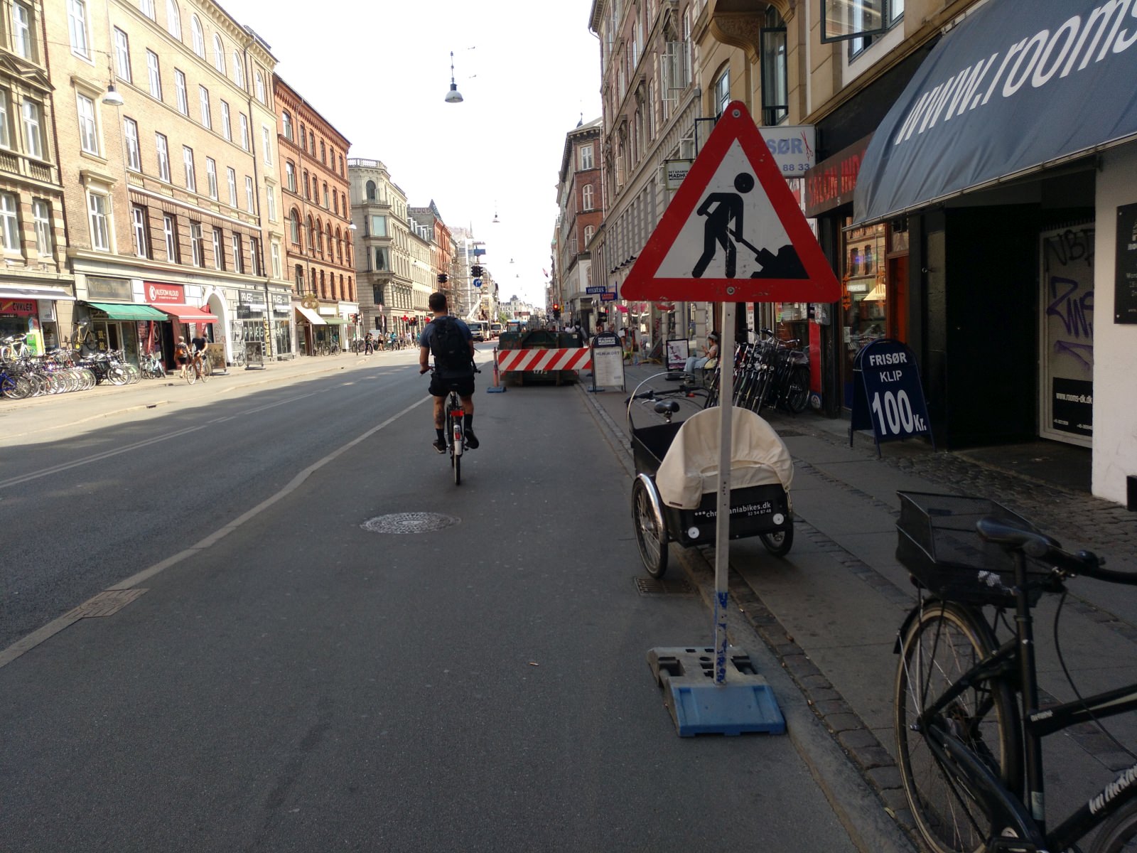 Baustelle auf Radroute in Kopenhagen