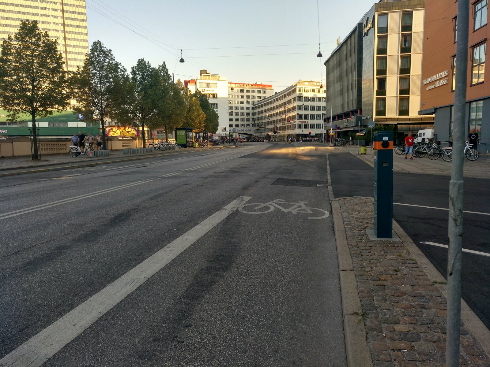 Kopenhagen Radfahrstreifen Vester Farimagsgade 