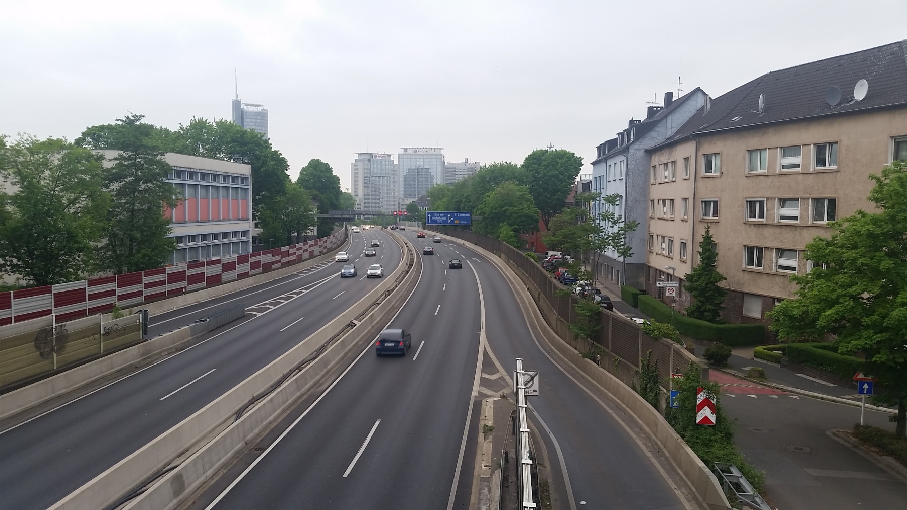 Bild der A40 in Essen Fahrverbot Stadt Diesel