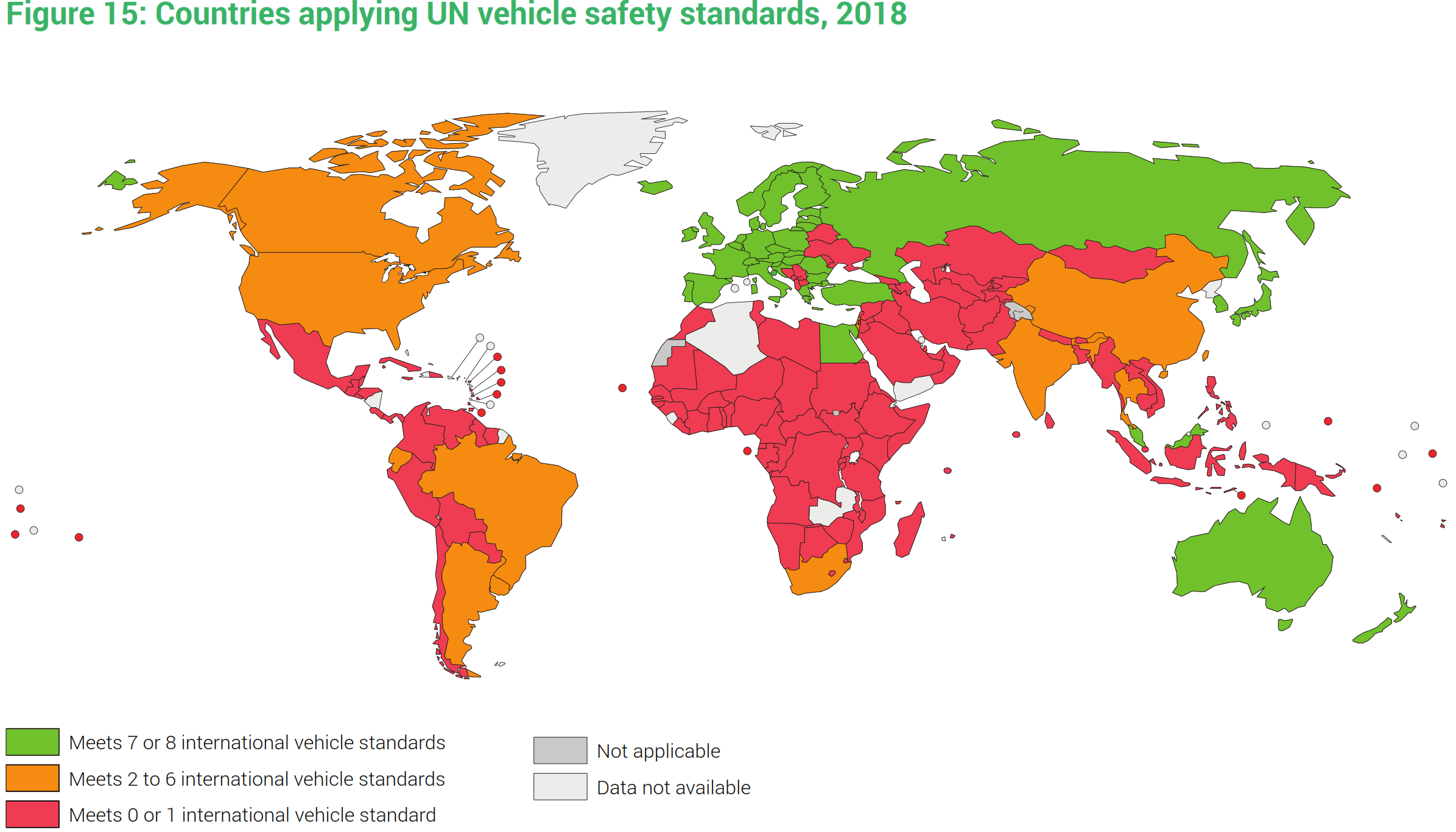 Fahrzeugtechnik Fahrzeugstandards Fahrzeugsicherheit Fahrzeugsicherheitsfunktionen Pflicht weltweit Übersicht