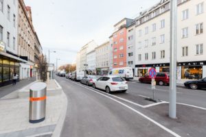 Favoritenstraße Wien Radverkehr Umbau Fotos