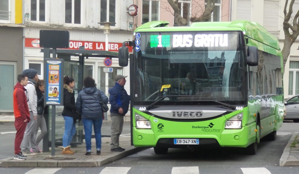 Bus in Dünkirchen gratis kostenfreier ÖPNV