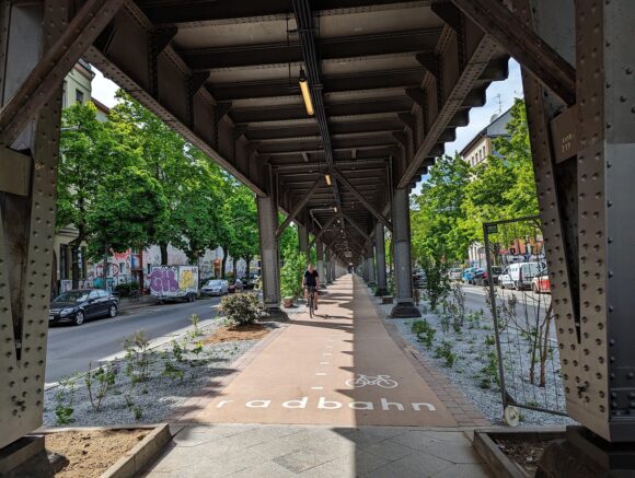 Radbahn Berlin Verkehrsversuch Radverkehr Kreuzberg