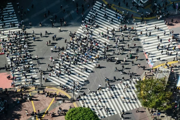 Shibuya Crossing in Tokio Japan