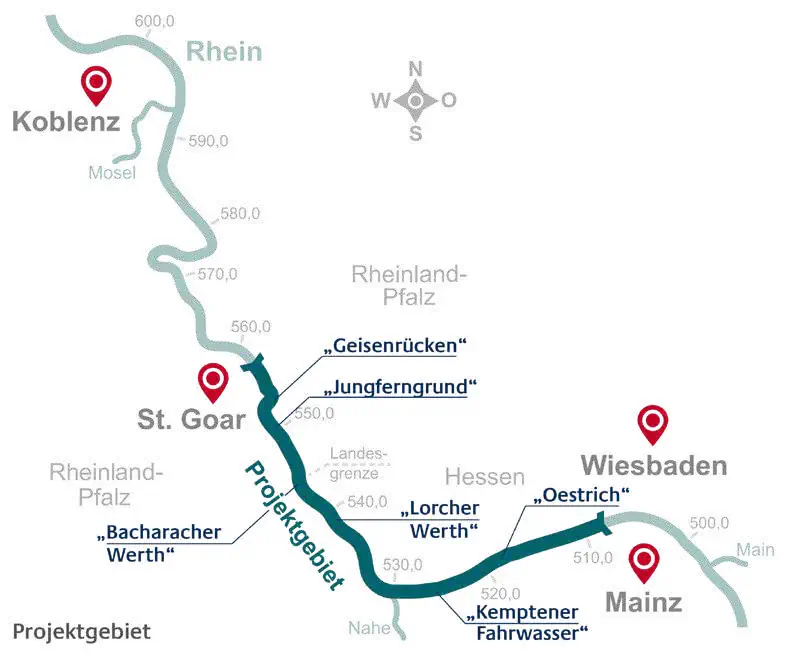 Niedrigwasser und Binnenschifffahrt: Warum der Rhein zum Engpass für Industrie und Güterverkehr wird 7 Engpass Rhein Mittelrhein Tiefenengpässen Binnenschifffahrt